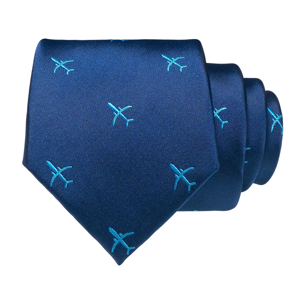 JEMYGINS New Design Animal Tie For Men Silk Woven Necktie 8cm Cartoon Dinosaur Fox Jacquard Fashion Party Wedding Gravata gift - Ellianto fashion Men's