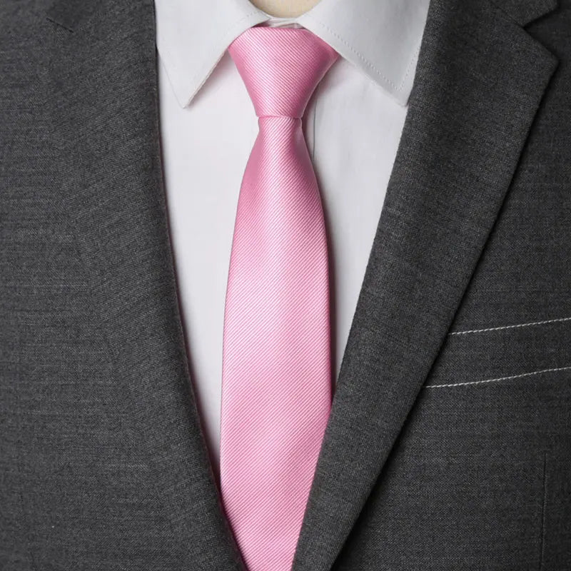 Men Necktie Zipper Lazy Tie Fashion Solid 6cm Ties Business for Man Gravatas Handkerchief Bowtie Mens Wedding Shirt Accessories - Ellianto fashion Men's