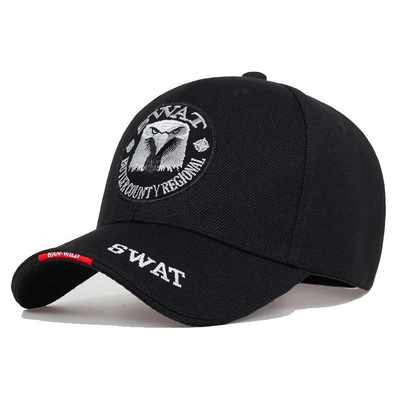 SWAT Army Cap Male Embroidered Eagle Black Baseball Caps Men Gorras Para Hombre Women Snapback Bone Masculino Tactical Cap - Ellianto fashion Men's