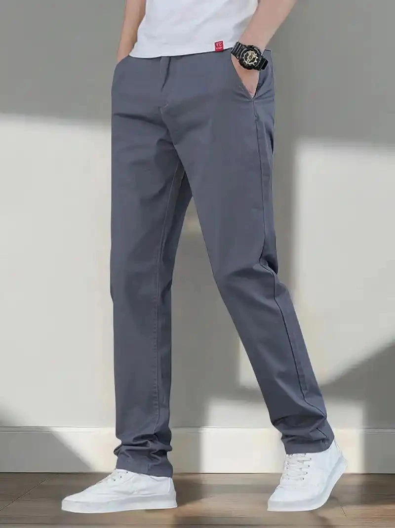 Trendy Thin Loose Large Size Stretch Sports Pants for Men Outerwear Perfect for Summer 2025 - Ellianto fashion Men's