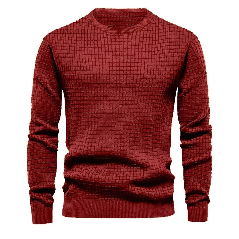 New Men's Crew Neck Sweatshirts Solid Color Large Sweatwear Spring Outdoor Jogging Tops - Ellianto fashion Men's
