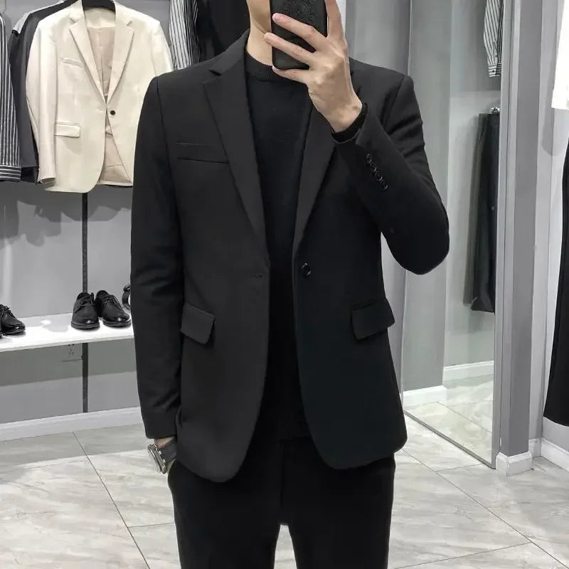Elegant Cropped Business Blazer for Men – By Ellianto