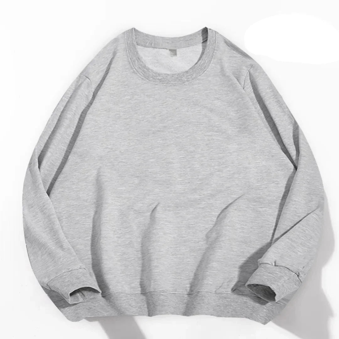 Thick Cotton Pullover Sweatshirt – Japanese-Inspired Comfort and Effortless Style for the Modern Gentleman