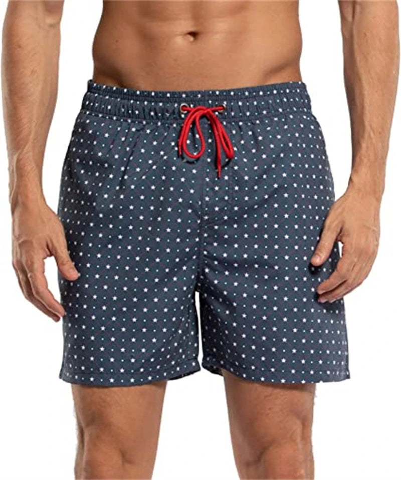 Men Summer Swimwear Shorts Male Swimming Trunks Swimsuits Beachwea Man Surf Beach Swim Sport Pants Board And Pockets - Ellianto fashion Men's