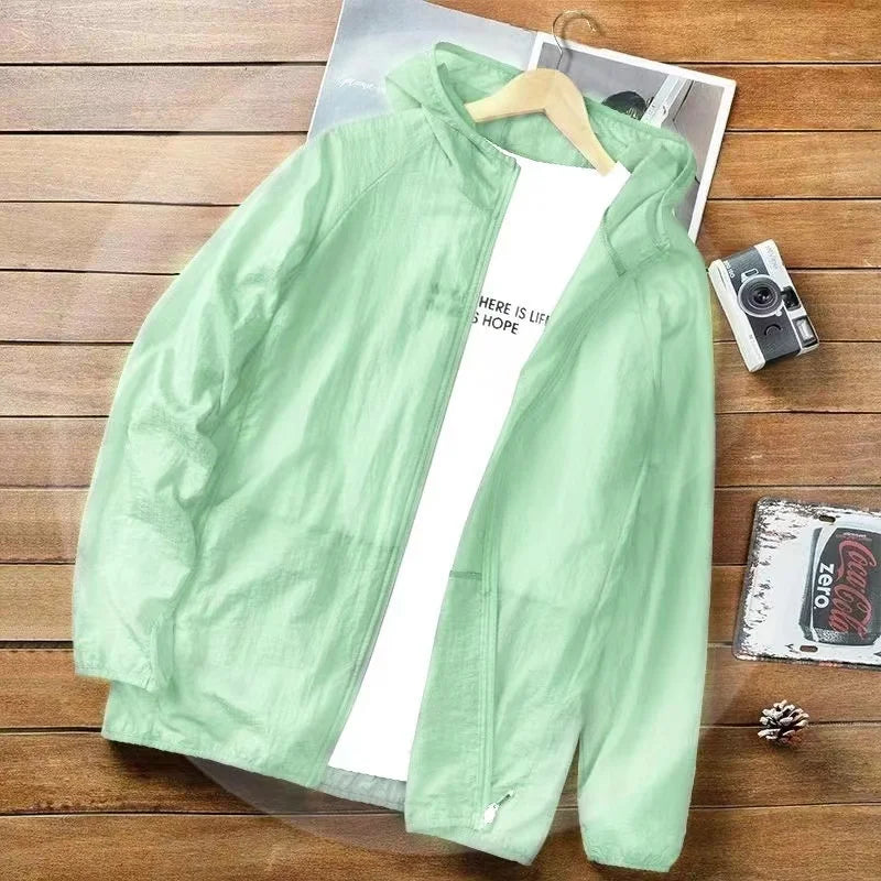Sunscreen clothing for men breathable sports summer UV resistant outdoor fishing suit - Ellianto fashion Men's