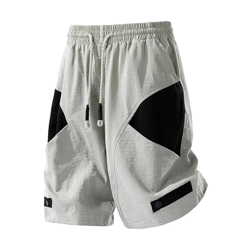 8XL Plus Size Cargo Shorts Men Summer Shorts Fashion Casual Patchwork Short Pants Elastic Waist Male Big Size - Ellianto fashion Men's