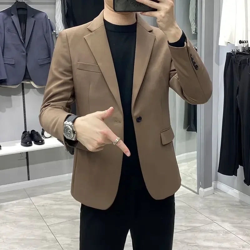 Elegant Cropped Business Blazer for Men – By Ellianto