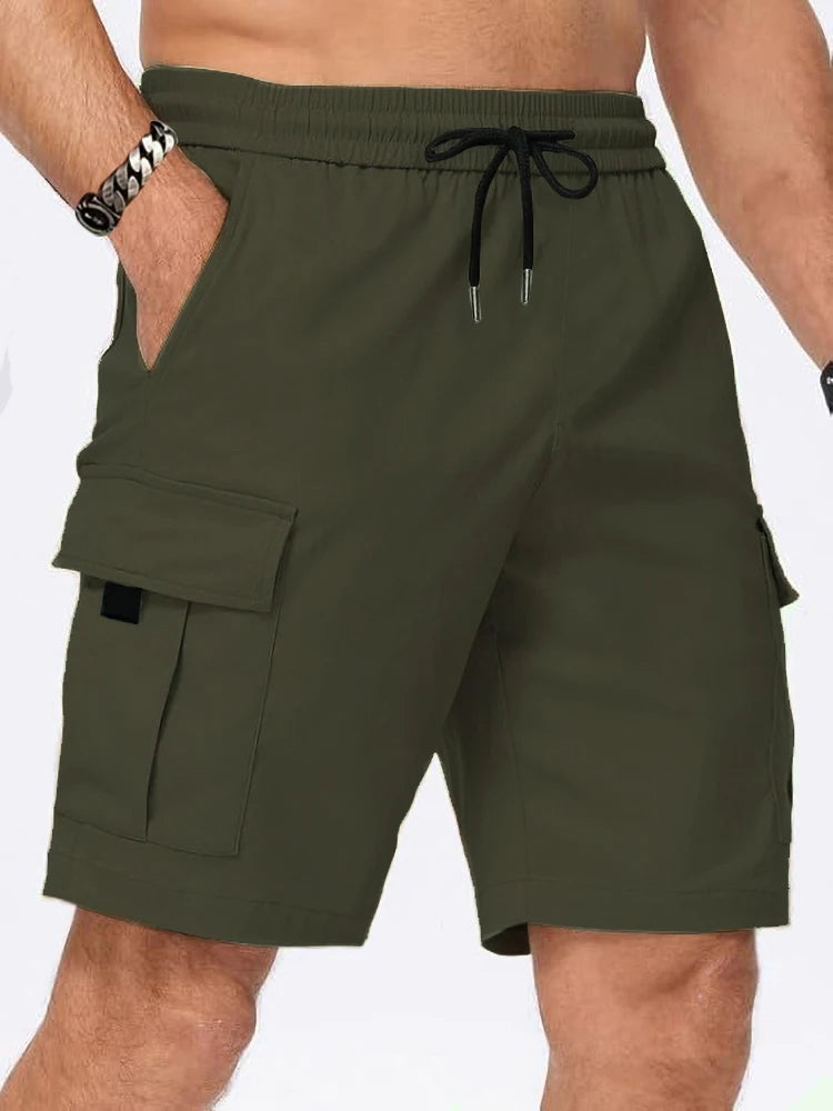 2025 New Men's Cargo Shorts Multi-Pocket Overalls Summer Light weight Comfortable Pants Outdoor Casual Sports Pants - Ellianto fashion Men's