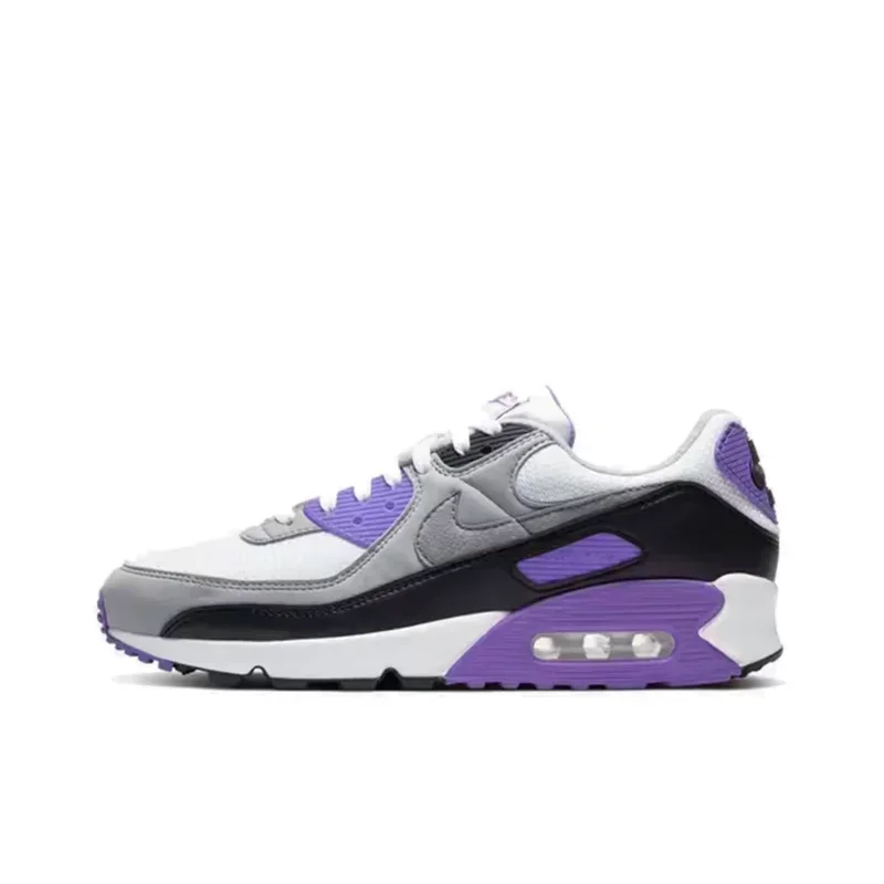 Nike Air Max 90 Next Nature White Black Classic Mesh Air Cushion Men Women Athletic Running Shoes Breathable Sneakers DH8010-101 - Ellianto fashion Men's