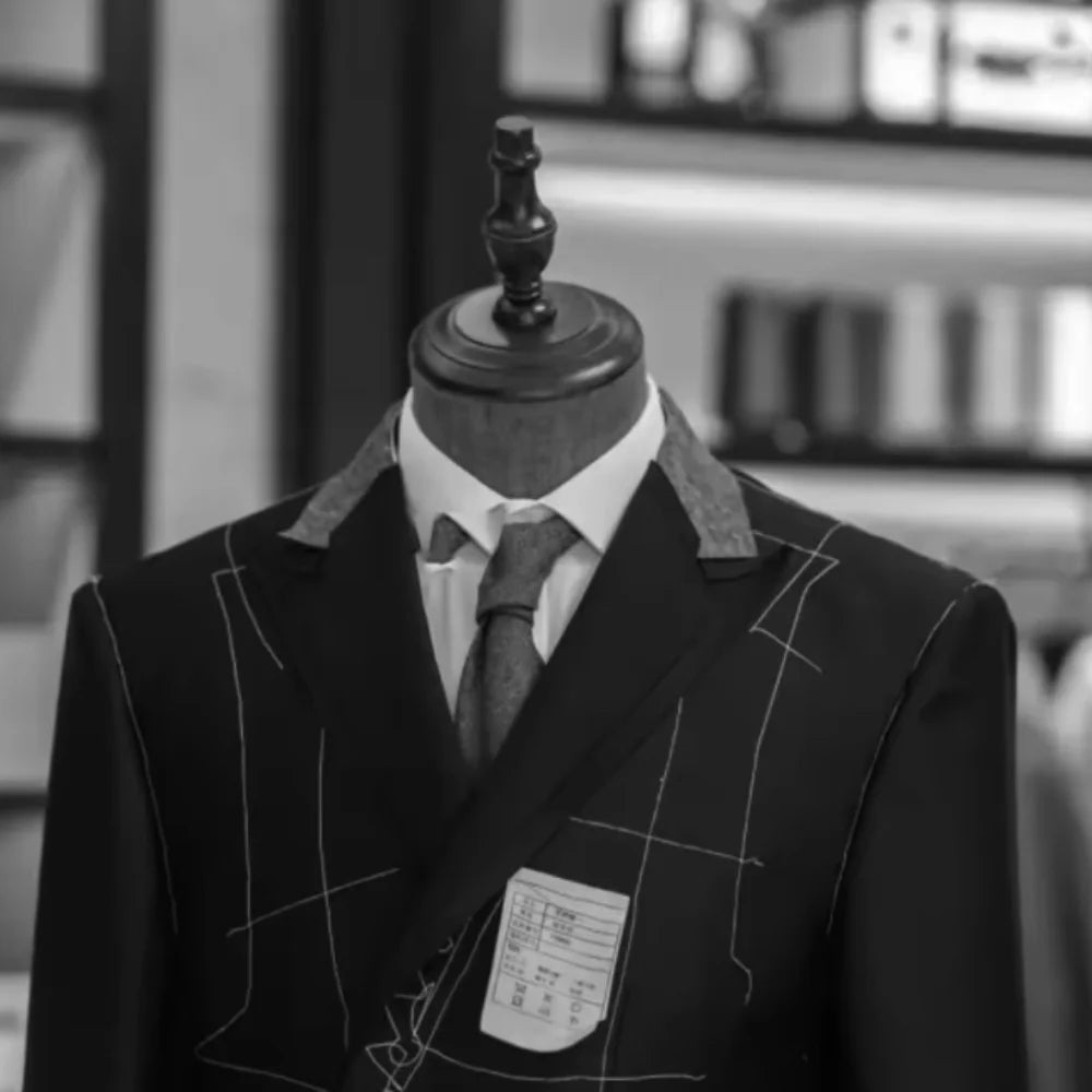 Men's tailored blazer slim-fit business suit jacket men's formal business suit jacket lightweight casual sport coat - Ellianto fashion Men's