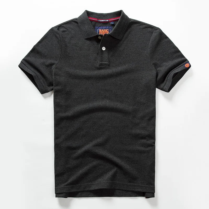 Shirts for Men Summer Cotton T shirts luxury Men Clothing Short Sleeve tee Tops man Simple business Shirt Goth Punk mens shirts - Ellianto fashion Men's