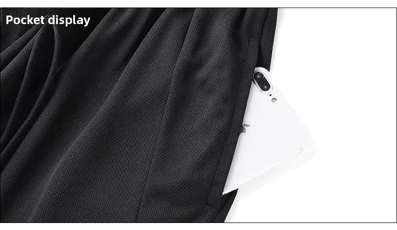 Summer Casual Sports Men's Short Sleeve T-Shirt plus Size Three-Piece Set New Style Long Pants Comfortable Breathable Clothing - Ellianto fashion Men's