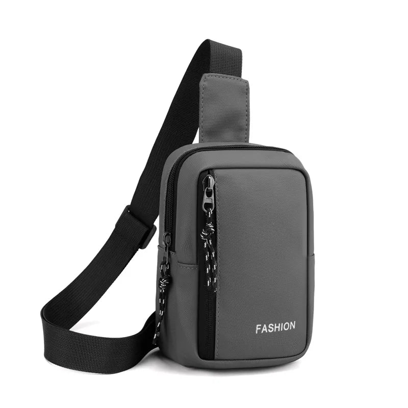 Small Men's Chest Bag Fashion Shoulder Crossbody Bags for Man 2025 Casual Mini Sling Sports Male Handbag Travel Sholder Phone - Ellianto fashion Men's