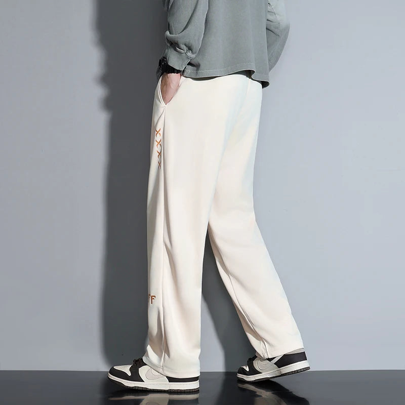 Contemporary Men's Fashion Trousers Loose Silhouette Trendy Drawstring Detail Suited for a Variety of Occasions Comfort - Ellianto fashion Men's