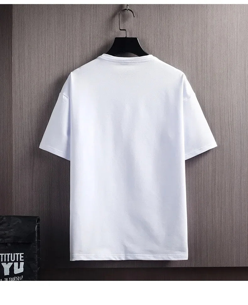 Men’s Ice Silk Gradient Set – Lightweight Short-Sleeve Tee & Casual Shorts for Summer Comfort and Sporty Style