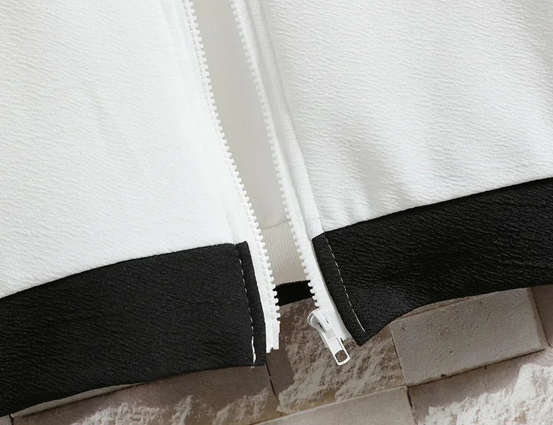 Casual Men's Sport Suit Loose Fit Hooded Cardigan Sweatshirt Pants Set Spring Autumn Season Stylish Outfit - Ellianto fashion Men's