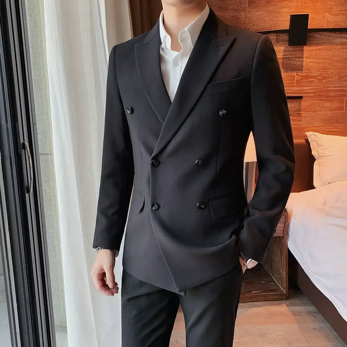 Elegant Cropped Business Blazer for Men – By Ellianto
