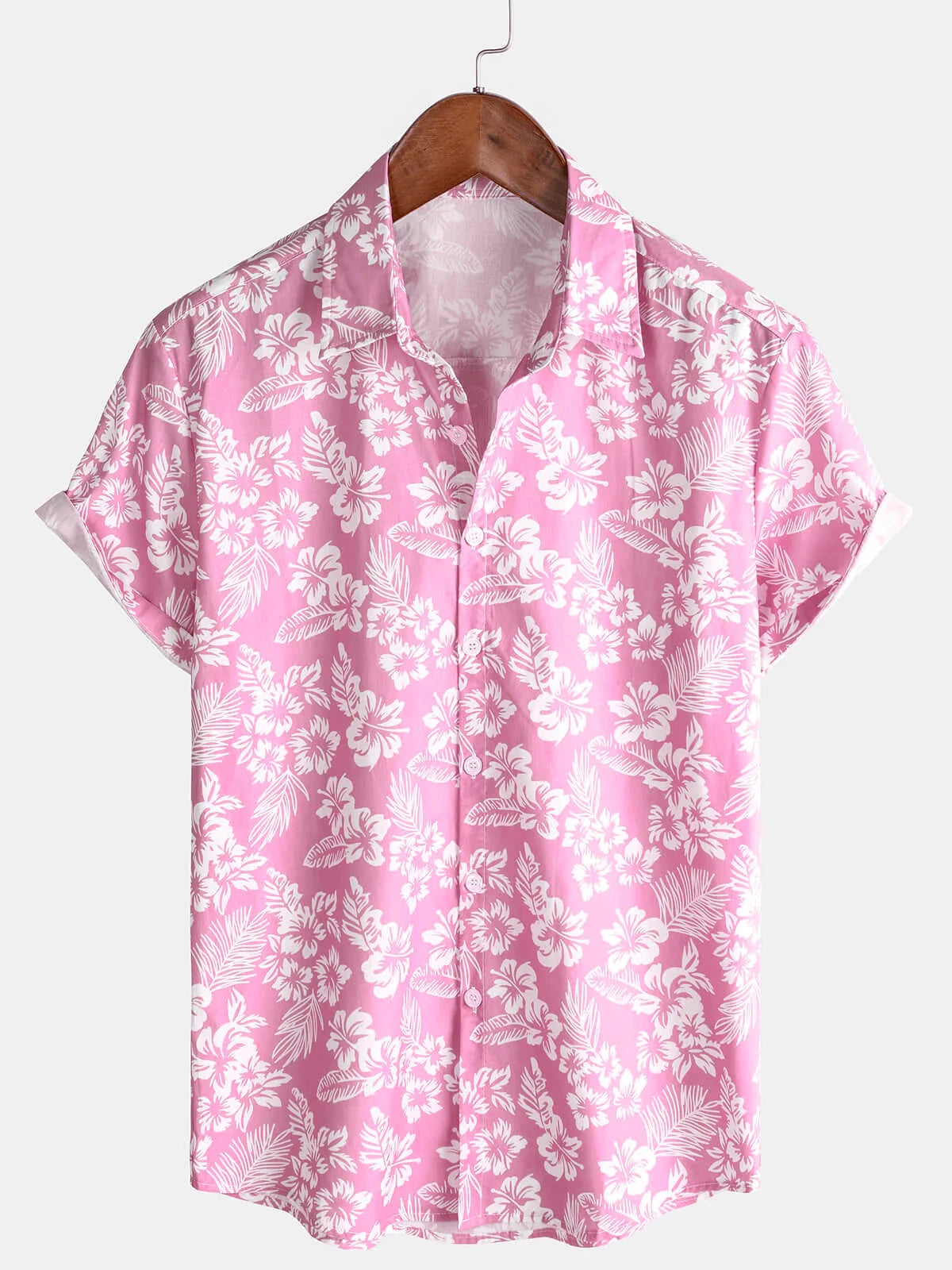 Men’s Holiday Hawaiian Floral Shirt – Lightweight, Breezy Comfort and Effortless Beach Vacation Style for the Modern Gentleman