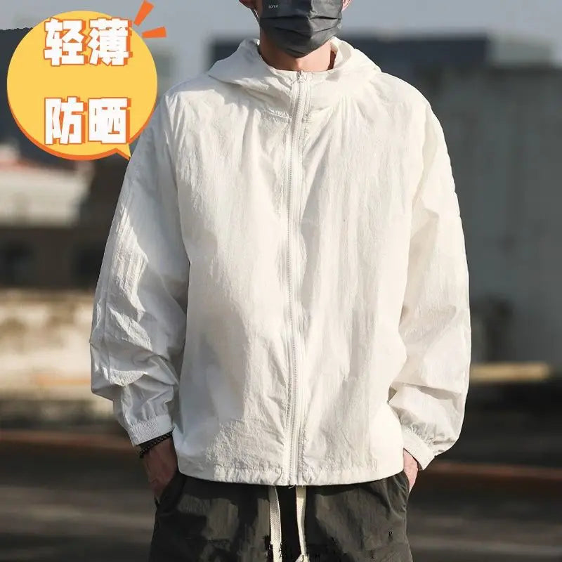 Sunscreen clothing for men breathable sports summer UV resistant outdoor fishing suit - Ellianto fashion Men's