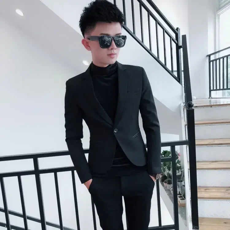 Elegant Cropped Business Blazer for Men – By Ellianto