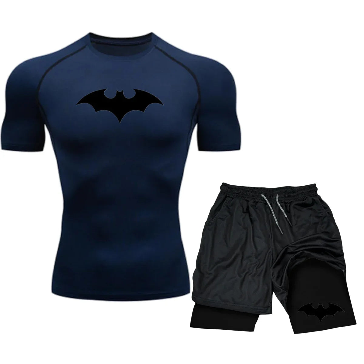Men’s Combat Sports Set – Rash Guard, Compression Tights, Training T-Shirt & Muay Thai Shorts for MMA, Boxing & Jiu-Jitsu