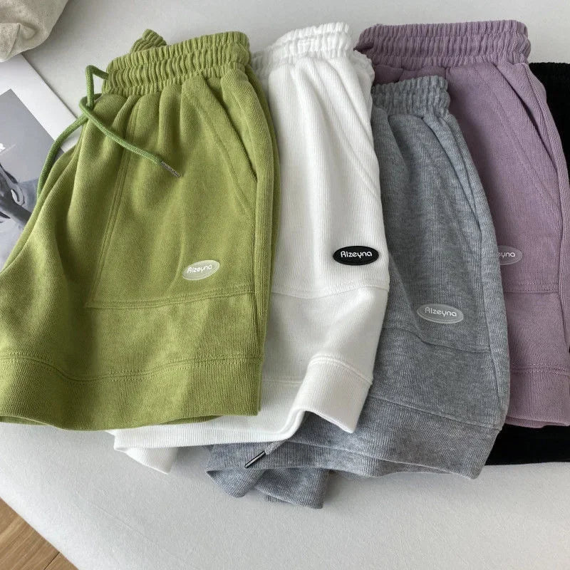 High-Waisted Slimming Casual Trunks Women's Korean Style Loose-Fit Wide-Leg Drawstring A- Line Pants New Arrival Student Trouser
