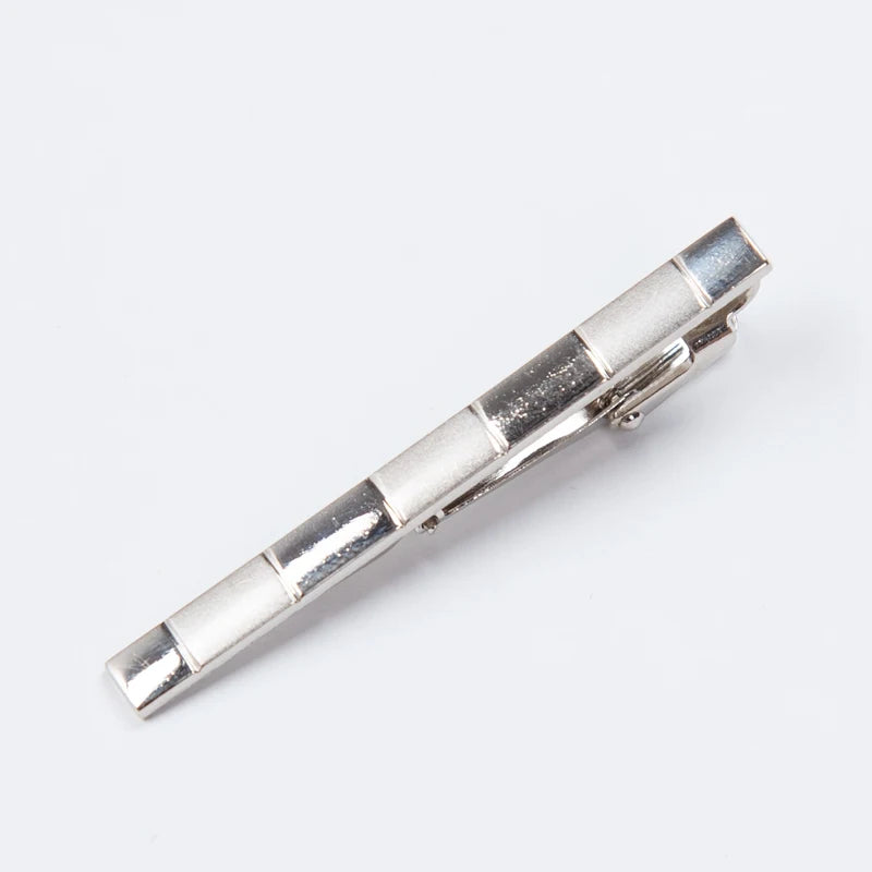 Men Metal Silver Color Tie Clip For Wedding gifts Necktie Clasp Clip Gentleman Ties Bar Crystal Tie Pin For Men's Accessories - Ellianto fashion Men's