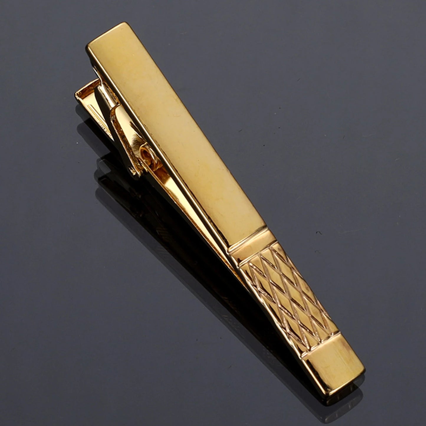 Metal Gold Color Tie Clip For Men Wedding Necktie Tie Clasp Clip Exquisite Gentleman Ties Business Tie Pin Men's Accessories - Ellianto fashion Men's