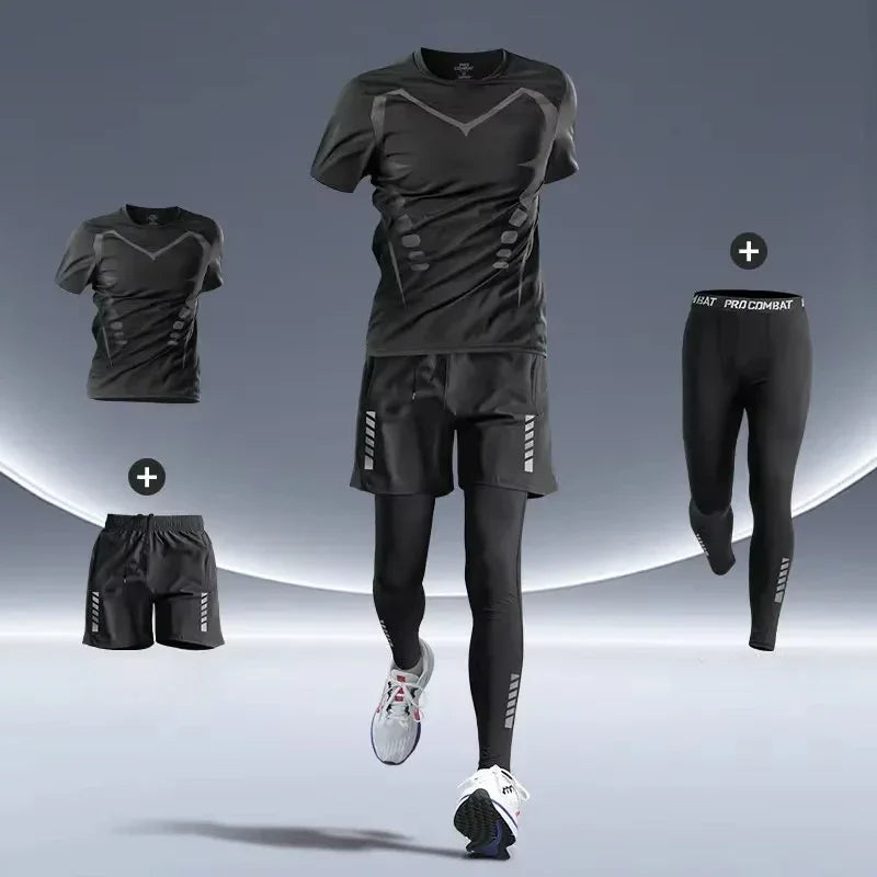 Men’s Premium Sports Set – Quick-Dry, Night-Safe & High-Performance for Running, Cycling & Training