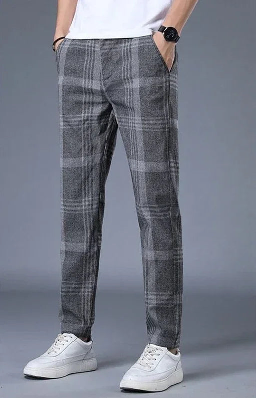 Work Social Tailoring Man Suits Pants Gray Business Trousers for Men Office Summer 2025 New in Chinese Homme Formal High Quality - Ellianto fashion Men's