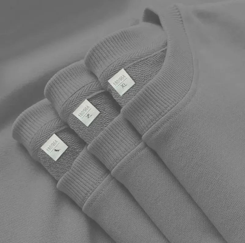 Thick Cotton Pullover Sweatshirt – Japanese-Inspired Comfort and Effortless Style for the Modern Gentleman