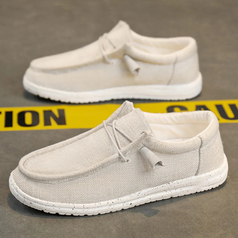 Men Casual Shoes Breathable Lightweight Slip-On Flats Simple Comfortable Solid Color Soft Sole Shoes Men Shose For Sale Loafers - Ellianto fashion Men's