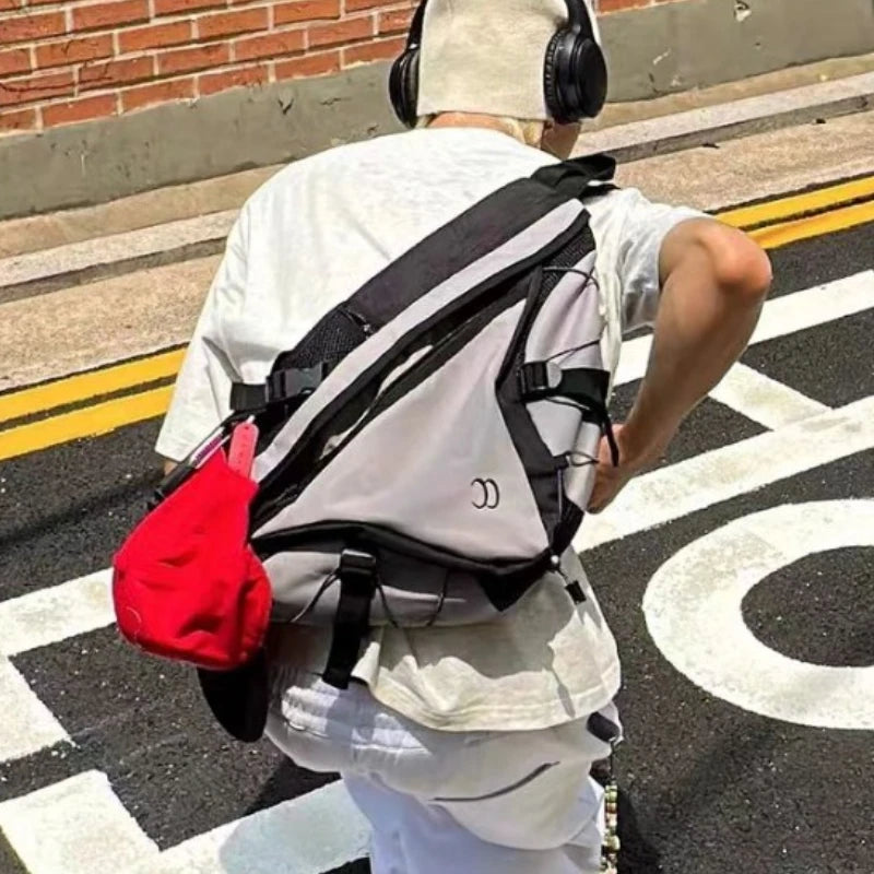 Y2k Aesthetic All Match Women Streetwear Handbags Vintage Grunge Men Crossbody Bag Fashion All Match Cargo Shoulder Bags Trendy - Ellianto fashion Men's