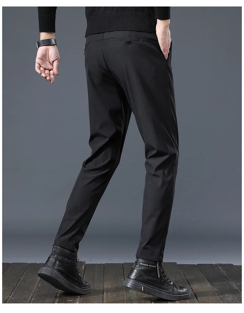 Men's Golf Pants 2025 Spring Autumn High Elasticity Fashion Casual Versatile Breathable Quality Trousers for Comfortable Wear - Ellianto fashion Men's