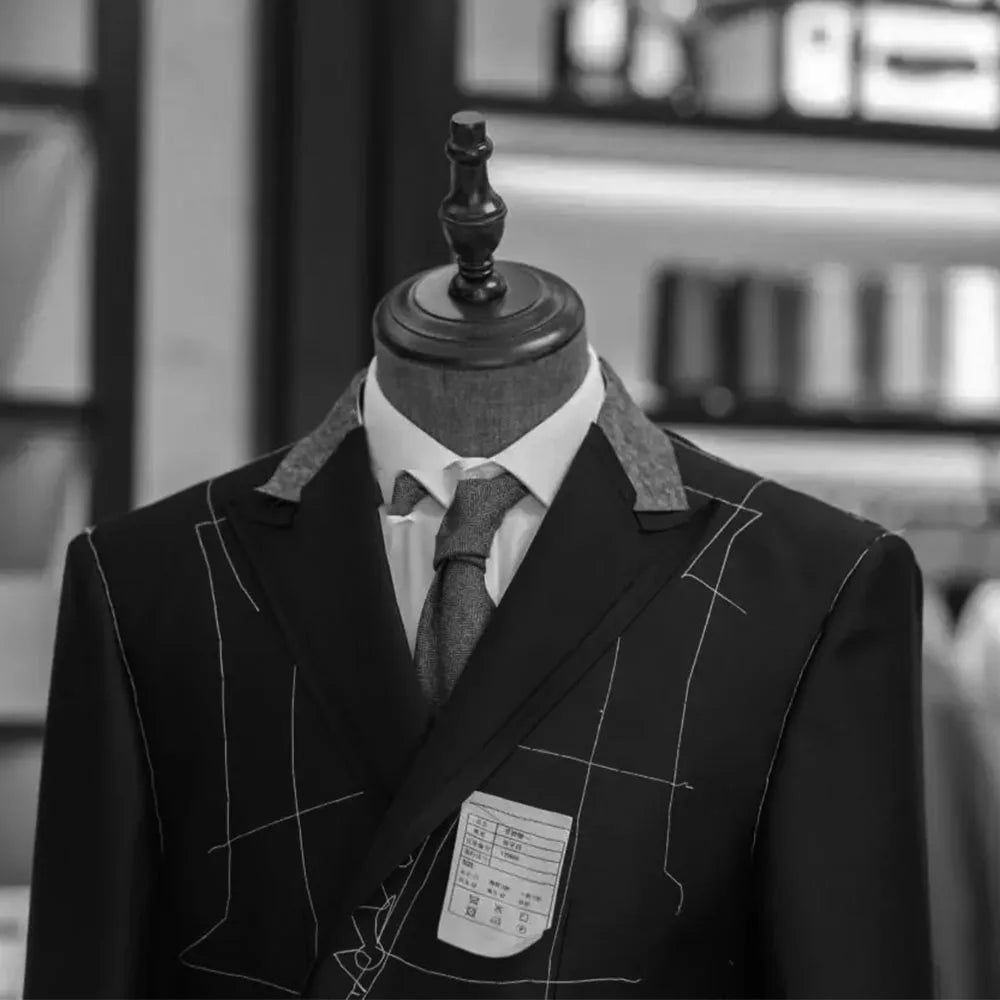 2 Piece Beige Fashion Costume Slim Fit Gentlemen Suits for Men Wedding Groom Tuxedo Male Jacket with Pants - Ellianto fashion Men's