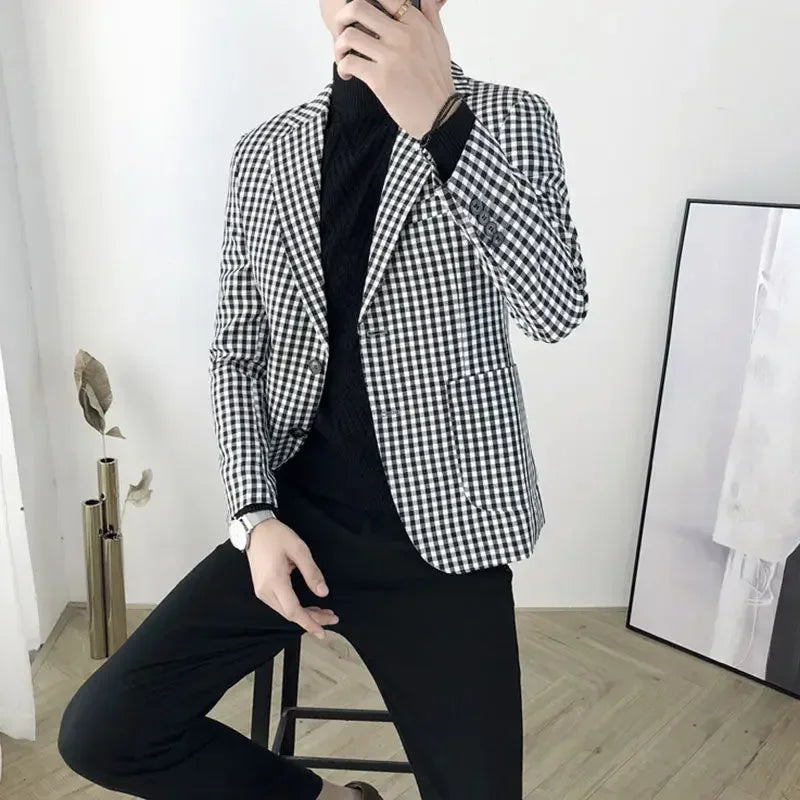 Elegant Cropped Business Blazer for Men – By Ellianto