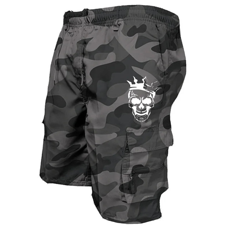 New fashionable multi-pocket men's casual shorts fitness loose casual pants camouflage tactical shorts - Ellianto fashion Men's