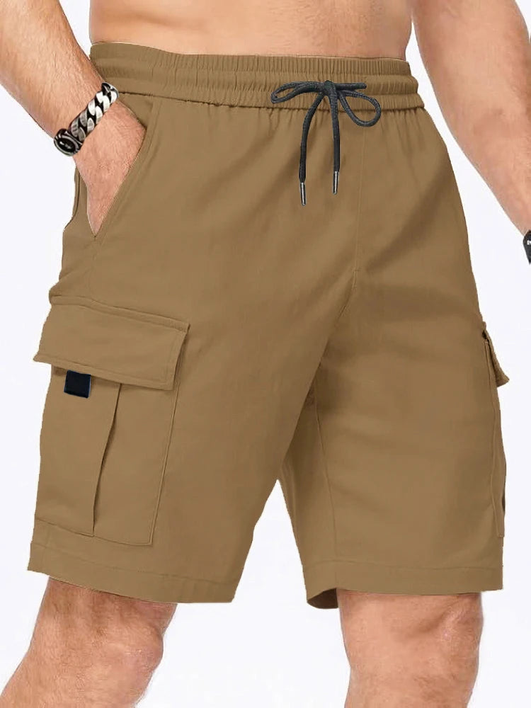 2025 New Men's Cargo Shorts Multi-Pocket Overalls Summer Light weight Comfortable Pants Outdoor Casual Sports Pants - Ellianto fashion Men's