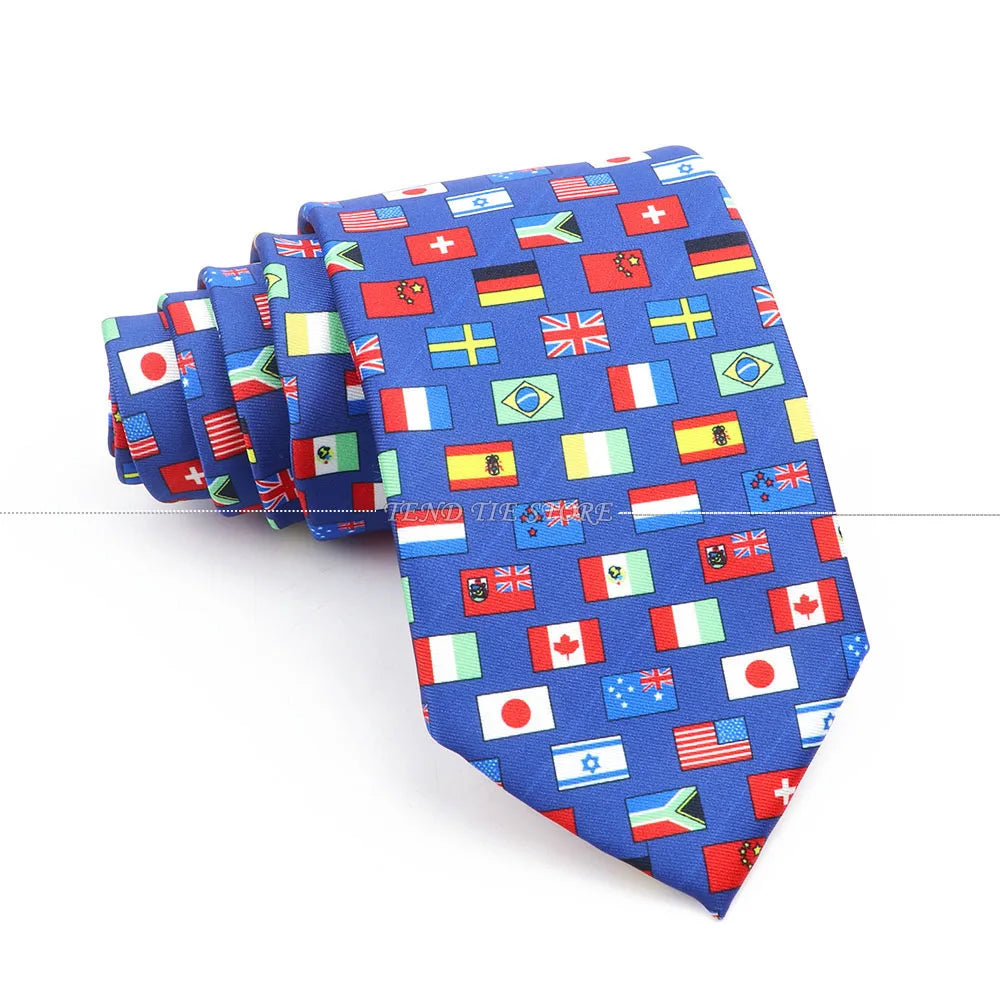New 42 Colors Men Thin Silk Tie Soft Novelty Animal Fruit Skeleton Cravatas Casual Party Wedding Accessories Gift Free Shipping - Ellianto fashion Men's