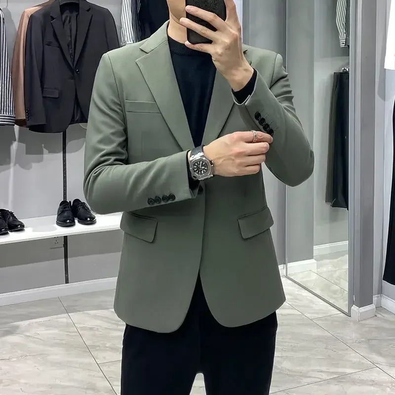 Elegant Cropped Business Blazer for Men – By Ellianto