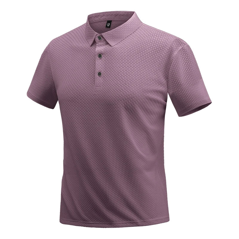 2025 Summer Men's New Polo Shirt Seamless Premium Luxury Business Casual Golf Slim Fit Blouse Collar T-shirt Men Clothing - Ellianto fashion Men's