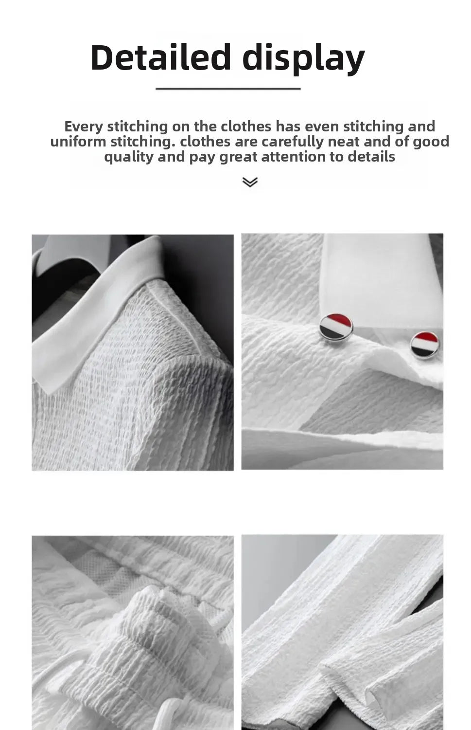 Summer Men's Casual Thin Polo Collar Two-Piece Suit Set Fashionable Flip Collar Male Clothing Full Set Integrated Ensemble - Ellianto fashion Men's