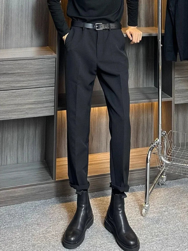 Men's tailored blazer slim-fit business suit jacket men's formal business suit - Ellianto fashion Men's