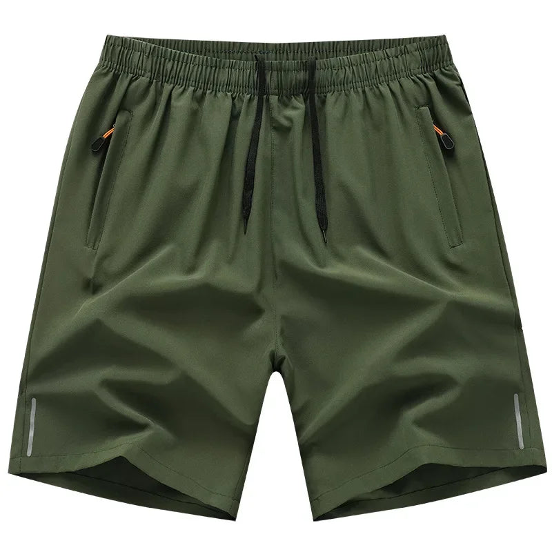 Summer Men Shorts Ice Silk Running Gym Sport Shorts Quick Dry Breathable Beach Short Pant Fitness Jogging Cool Casual Sportswear 2025 - Ellianto fashion Men's
