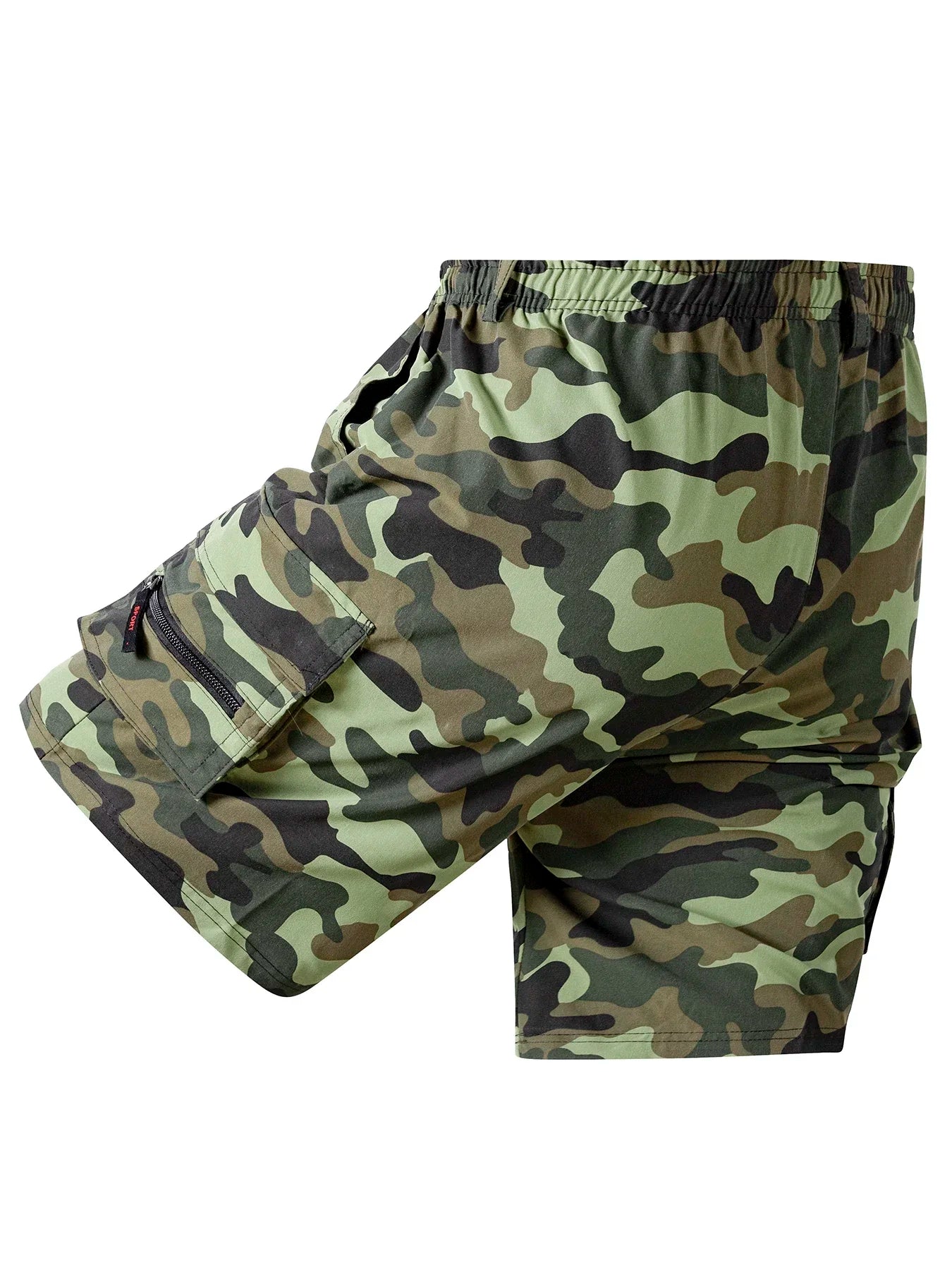 Men's Loose Cargo Shorts Multiple Pockets Sports - Inspired Casual Style Summer Running Half Pants for Outdoor Beach Fun - Ellianto fashion Men's
