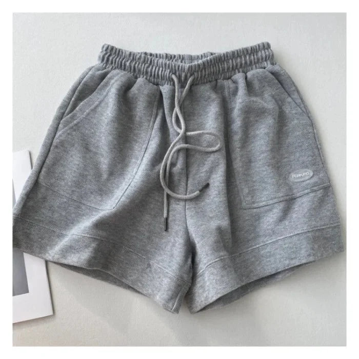 High-Waisted Slimming Casual Trunks Women's Korean Style Loose-Fit Wide-Leg Drawstring A- Line Pants New Arrival Student Trouser