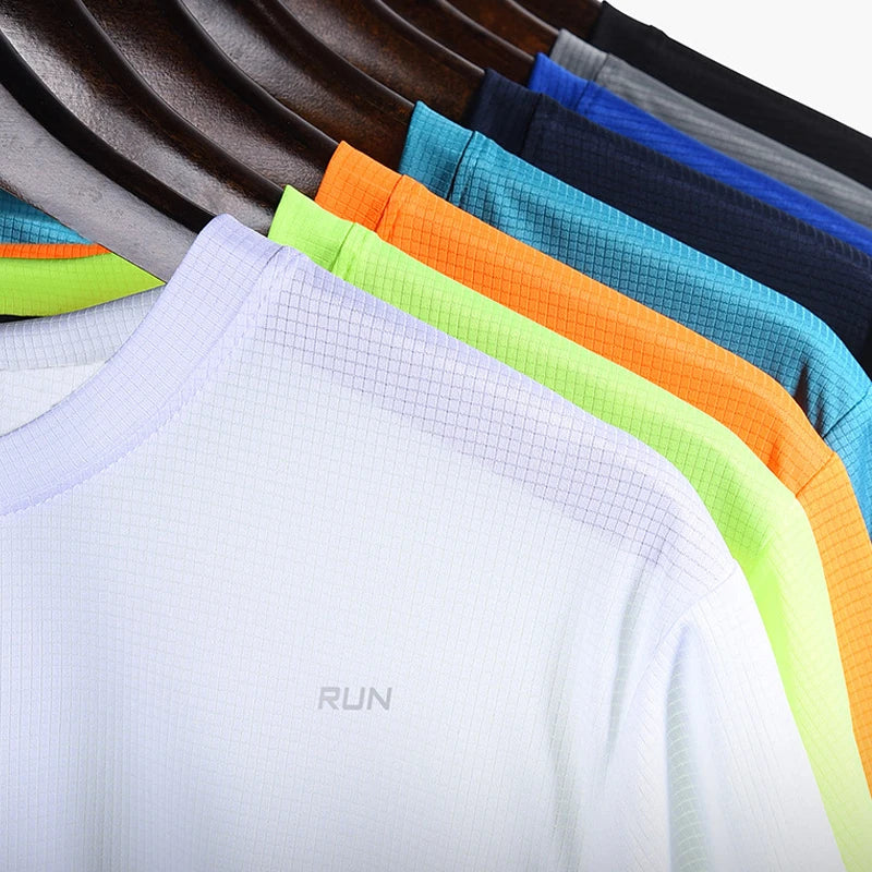 Set Summer Sport Gym t Shirt Men Quick Dry Running Bodybuilding Shirts Men Short Sleeve Fitness Tops Oversized Brazil t-Shirt Jersey - Ellianto fashion Men's
