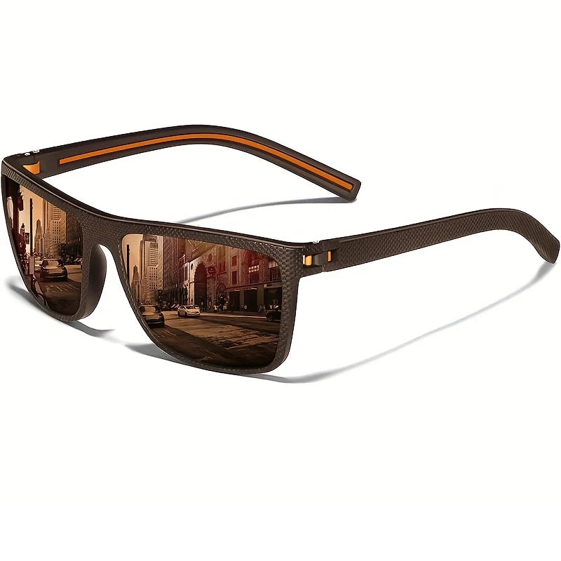 Square Polarized Sunglasses for Men and Women Lightweight Frame Sun Glasses with UV Protection - Ellianto fashion Men's