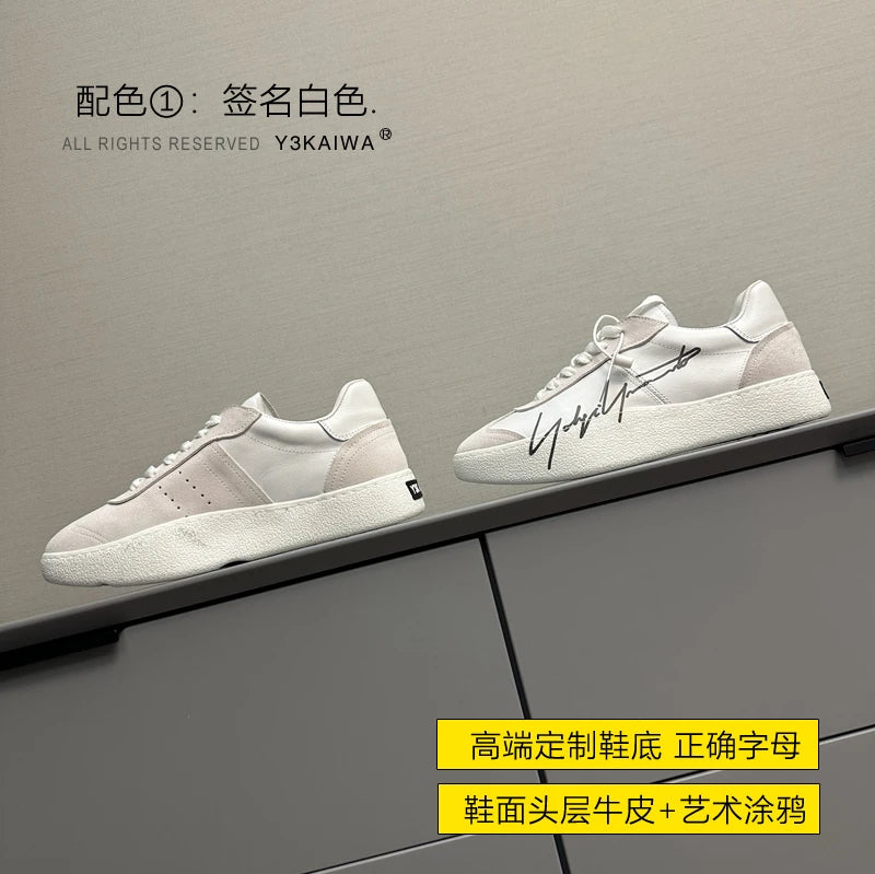 Handcrafed Casual Sneakers Man Platform Leather Canvas Sports Running Shoes Zip Upper Trainers Breathable Men Footwear Man Shoes - Ellianto fashion Men's
