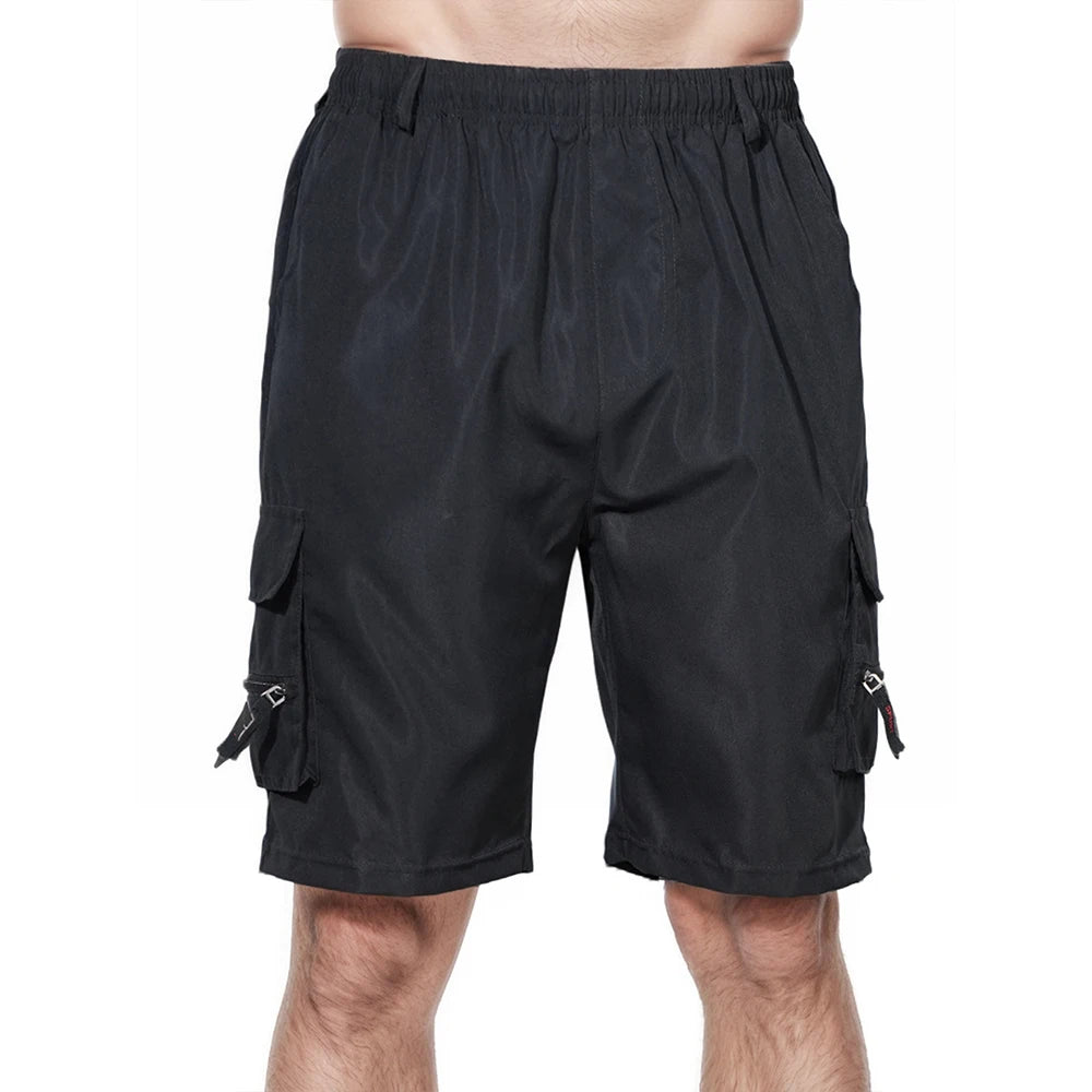 Men's Cargo Shorts Big Size Sports Knee Shorts Classic Short Pants Streetwear Straight Loose Work Casual Street Shorts - Ellianto fashion Men's